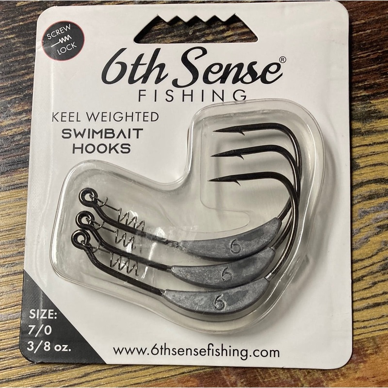 6th Sense Keel Swimbait Hooks 3/8 oz. 7/0