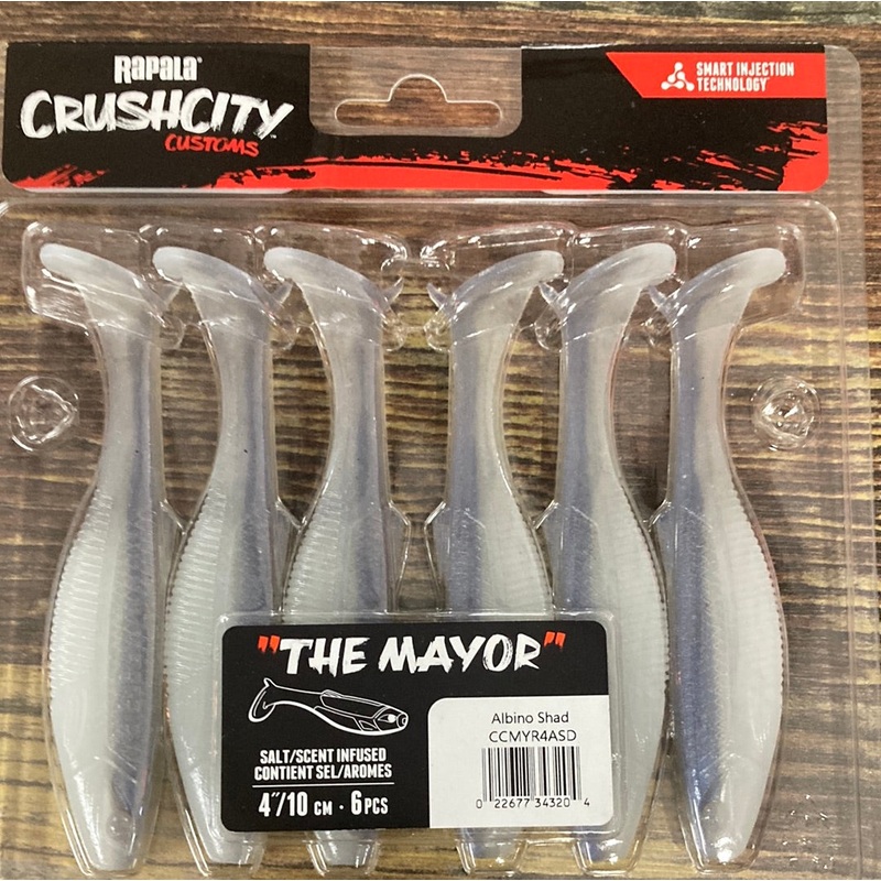 Rapala Crushcity The Mayor 4" Albino Shad
