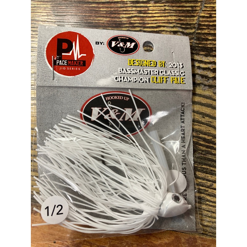 V&M Pulse Swim Jig  1/2 oz. White