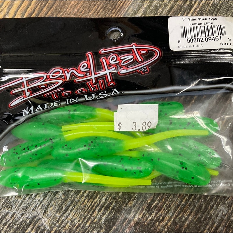 Bone Head Slim Stick 3" Lemon Lime
