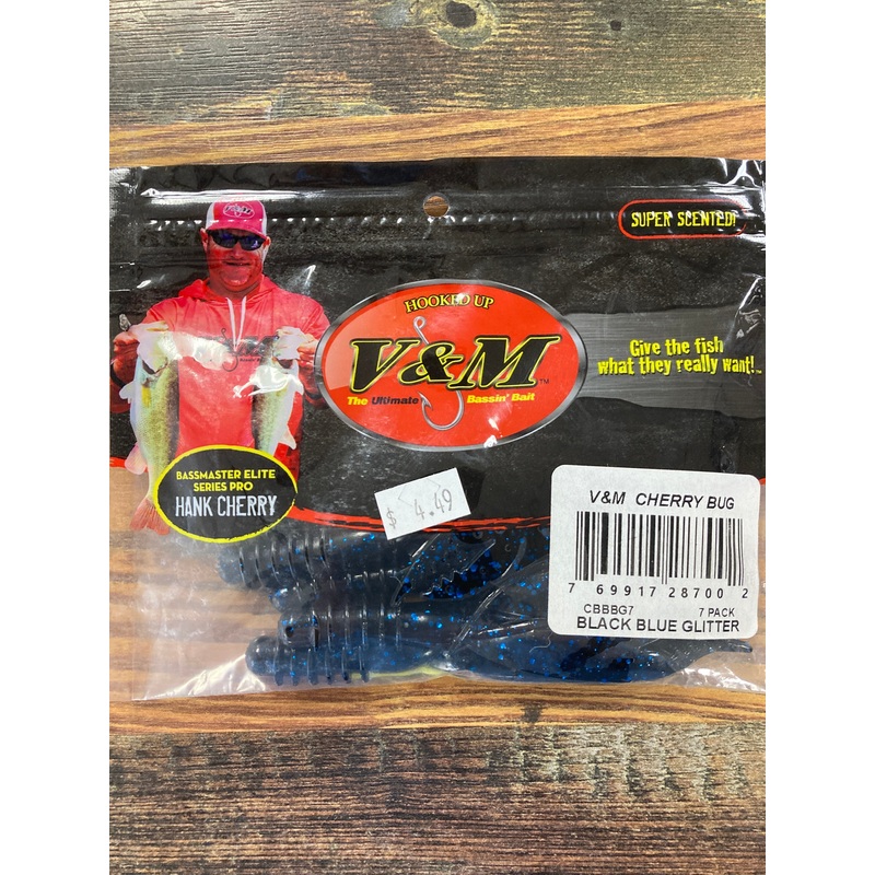 V&M Cherry Bug - Black Blue Glitter