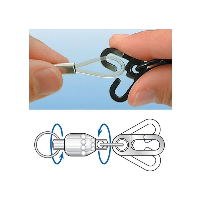 Diamond Fishing Escape-Proof Rotary Ball Bearing Swivel 300lb