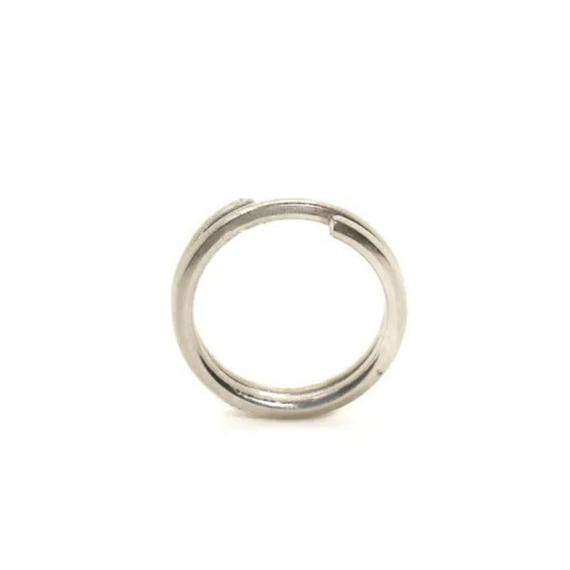 Mustad Split Ring, Round - Nickel