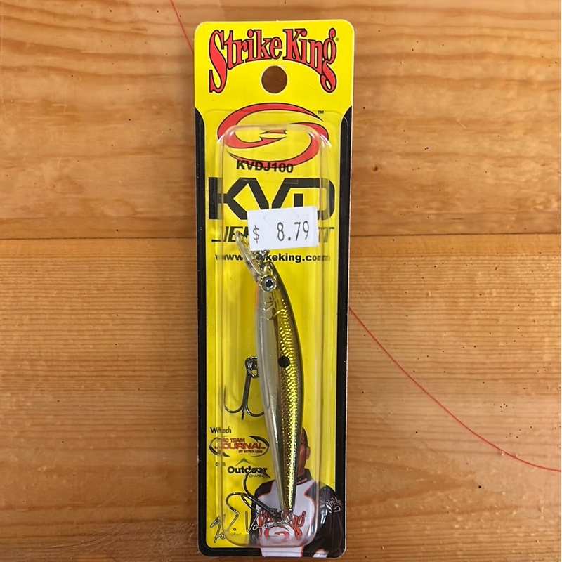 Strike King KVD Jerkbait Chrome Gold Black