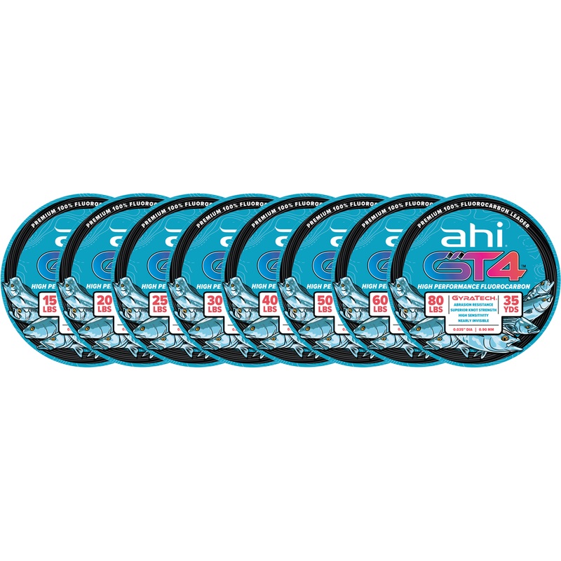 Ahi GT4 Fluorocarbon 35yd Spools