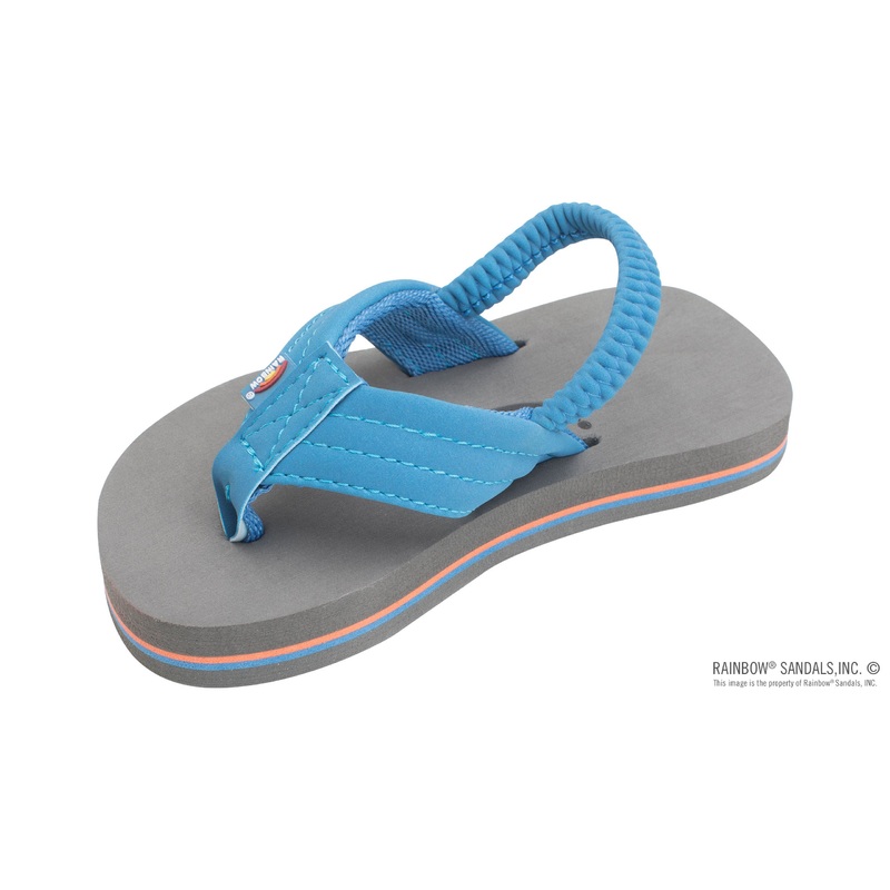 Rainbow Sandals The Grombow Kid's Soft Rubber Top Sole with 1" Strap and Pin line