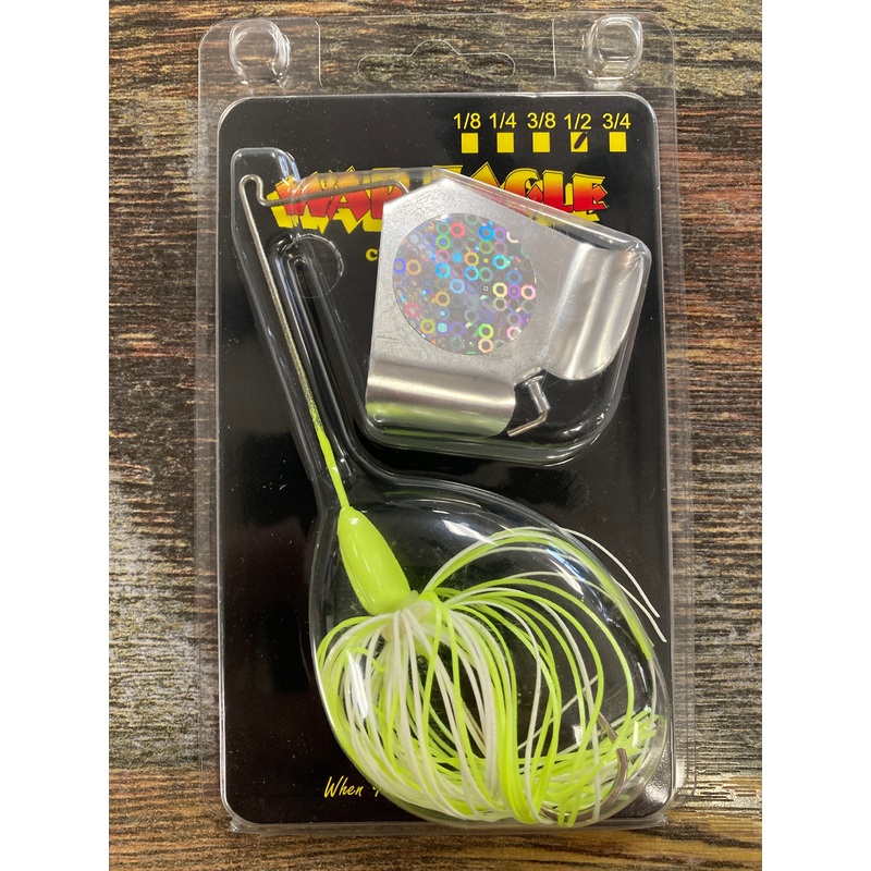 War Eagle Buzzbait 1/2 oz. Hot White Chartreuse