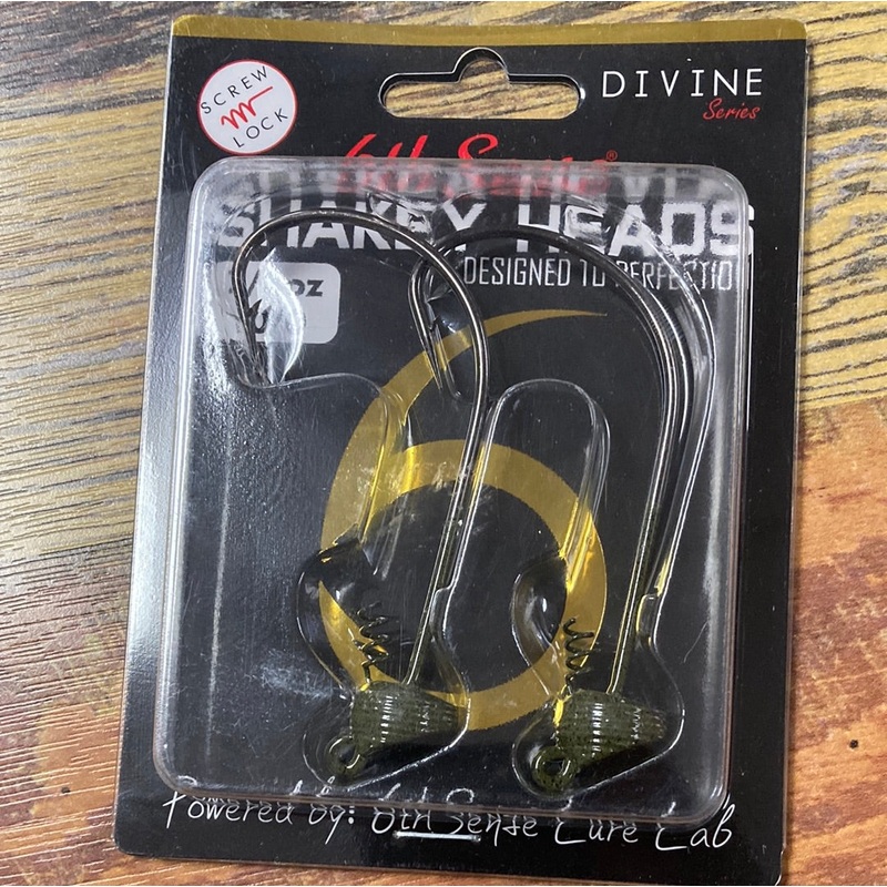 6th Sense Divine Shakey Heads 7/8 oz. 10/0 Green Pumpkin