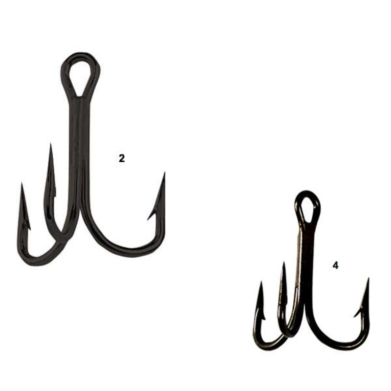 Eagle Claw L774F Black Treble Hook 25pk