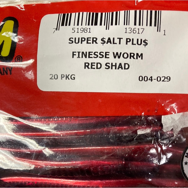 Zoom Finesse - Red Shad