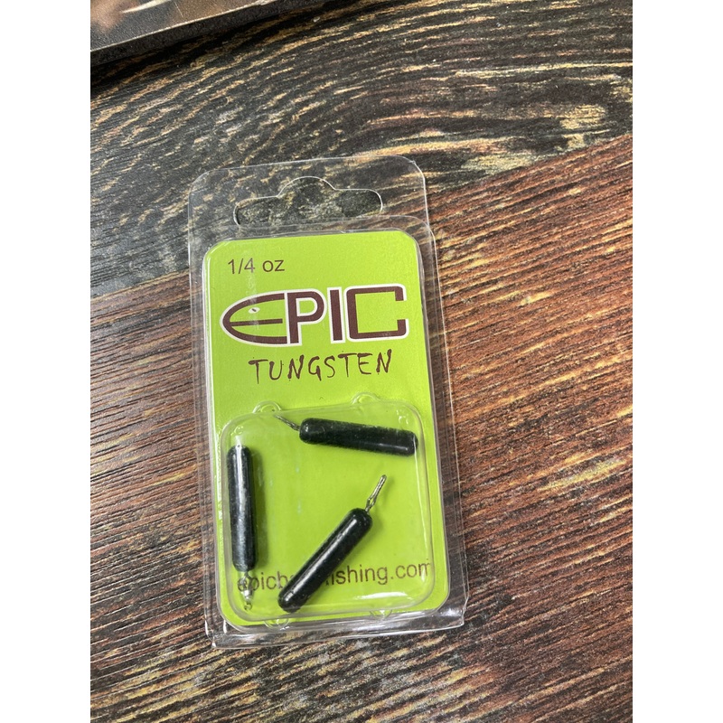 Epic Tungsten Skinny Drop Shot Weight 3/8 oz. Black