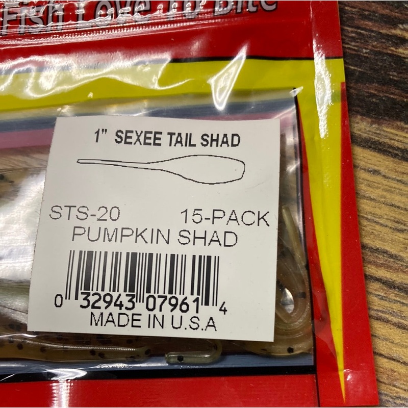 Arkie 1 Sexee Tail Shad Pumpkin Shad