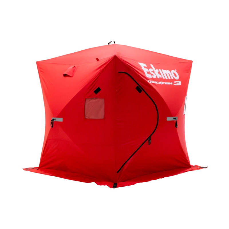 Eskimo QUICKFISH 3 (#69143) Pop-Up Portable Shelter Red