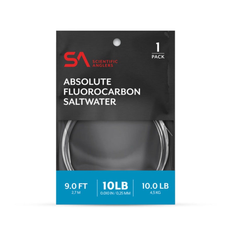 SA 9' Absolute Saltwater Fluorocarbon Leader 1-Pack