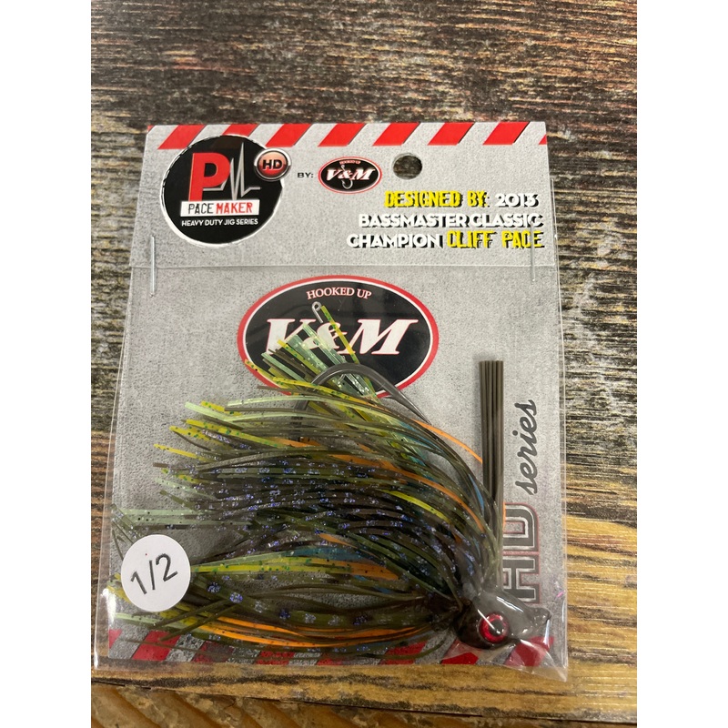 V & M HD Swim Jig 1/2 oz. Cajun Bluegill