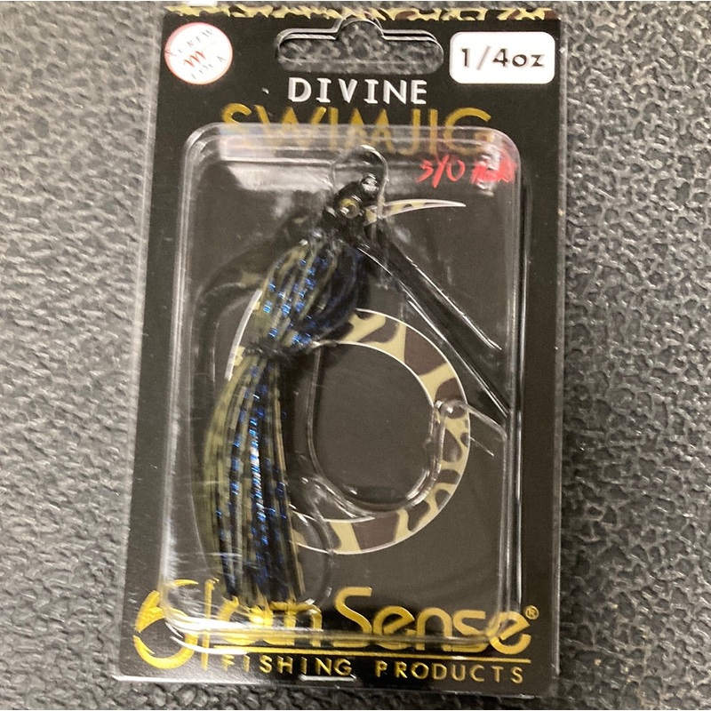 6th Sense Divine Swim Jig 1/4 oz. 5/0 Dark Water Gill