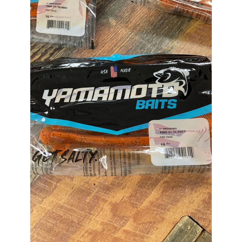 Yamamoto Swimming Senko 5" Fire Craw