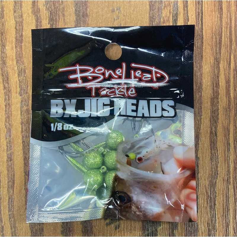 Bone Head BX Jig Heads 1/8 oz. Lime Disco