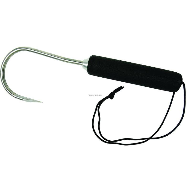Sea Striker Aluminum Hand Gaff, 2" Stainless Hook, 9" Long w/Lanyard