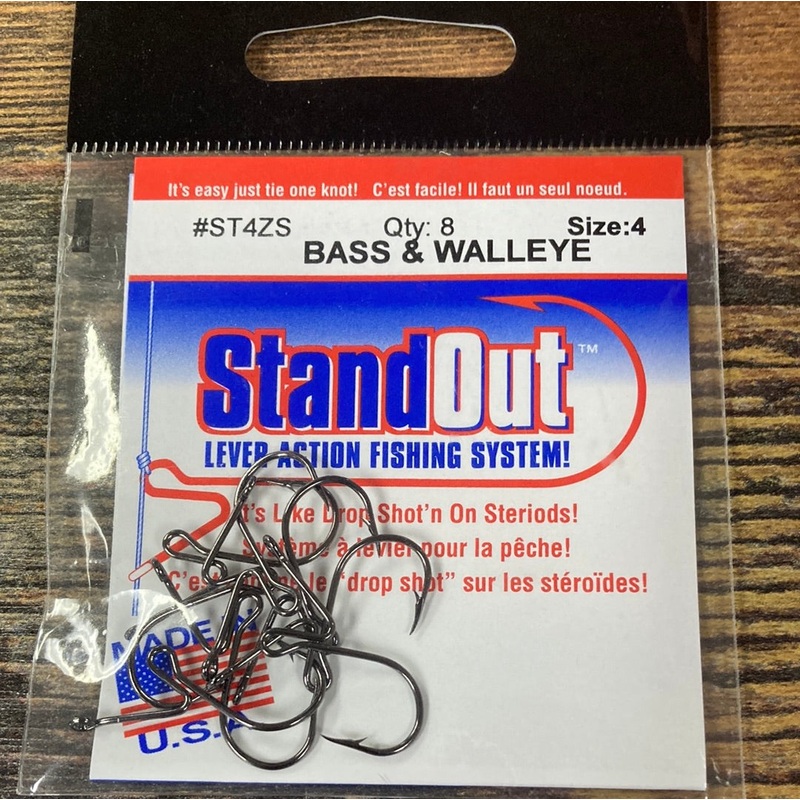 Standout #4 bass Walleye Hook