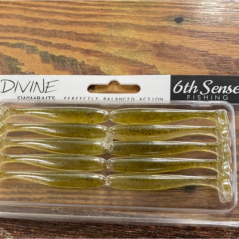 6th Sense Divine Swimbaits 2.7" Ghost Green Pumpkin Minnow