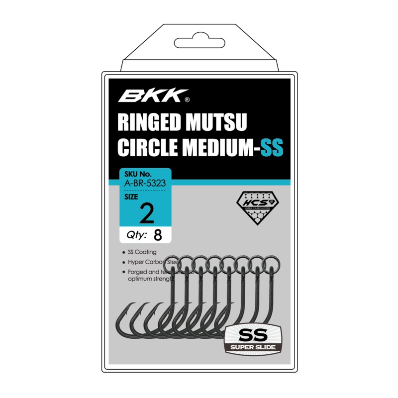 BKK Mutsu Medium Ringed Offset Circle Hooks