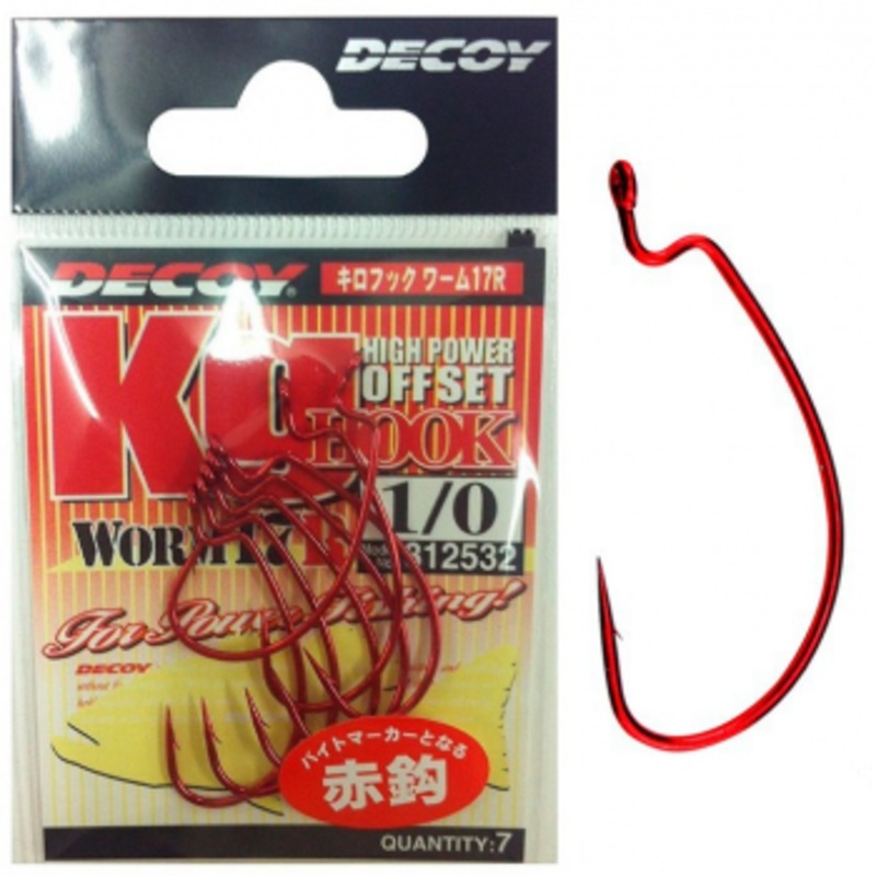 DECOY WORM17R KG HOOK RED