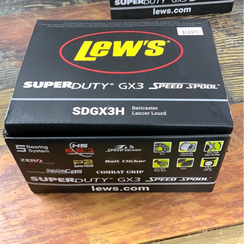 Lews Super Duty SDGX3H - Baitcast RH