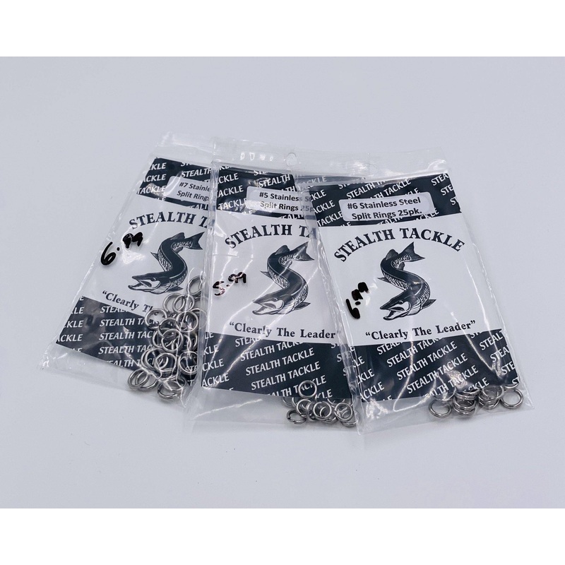 Stealth Tackle | Stainless Steel Split Rings (25 pk)