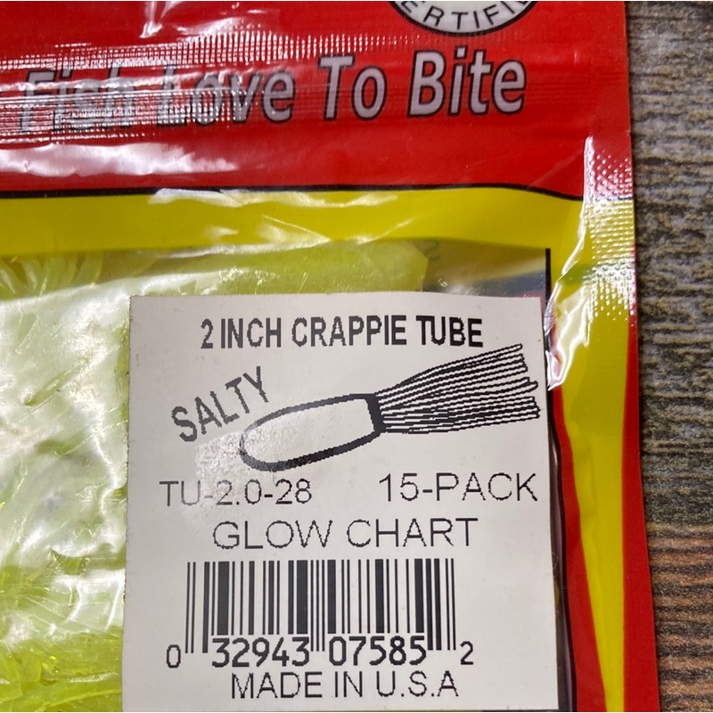 Arkie 2 Crappie Tube Glow Chart