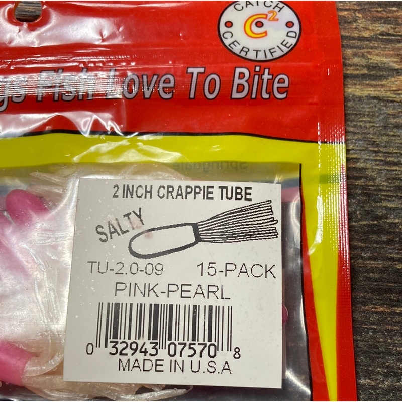Arkie 2 Crappie Tube Pink Pearl