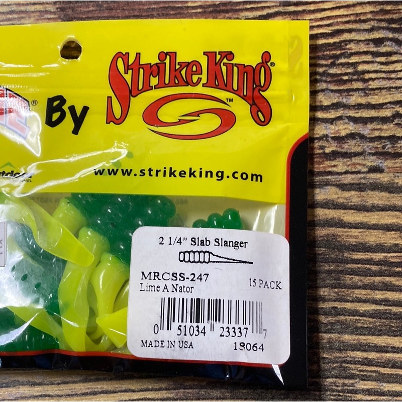 Mr Crappie 2 1/4 Slab Slanger Lime A Nator