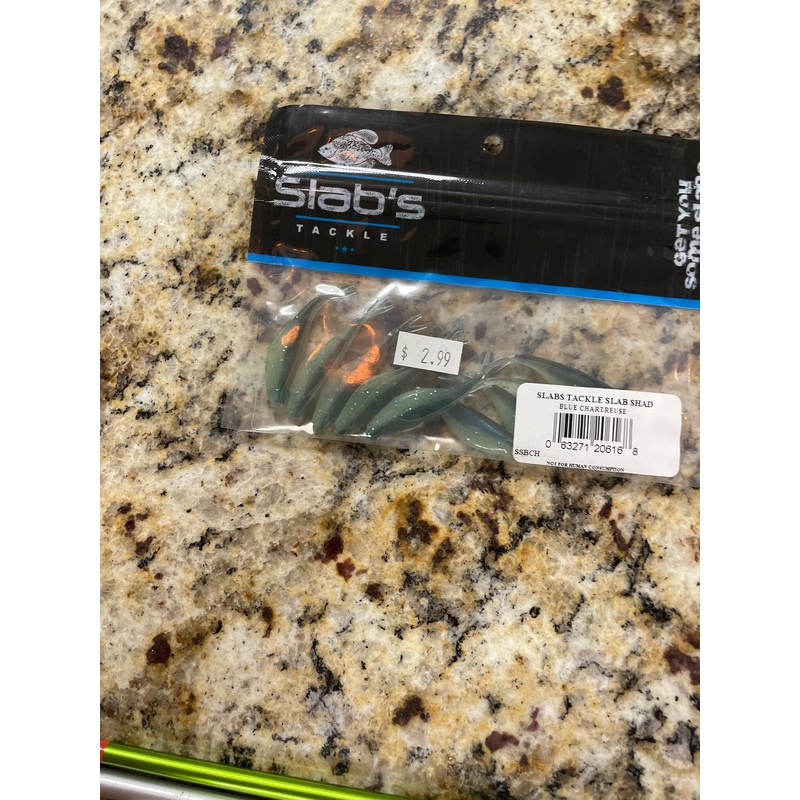 Slabs Tackle  Blue Chartreuse