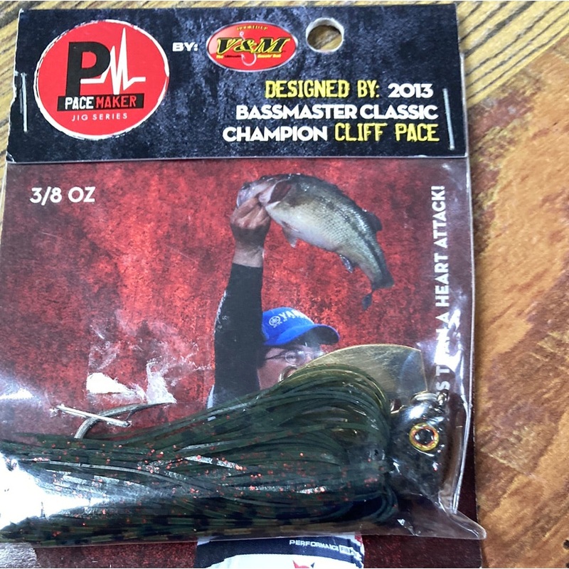 V&M Bladed Jig 3/8 oz. Watermelon Red