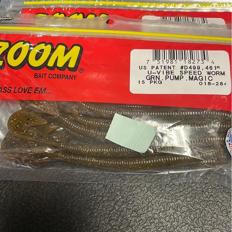 Zoom UV Speed Worm - Green Pumpkin Magic