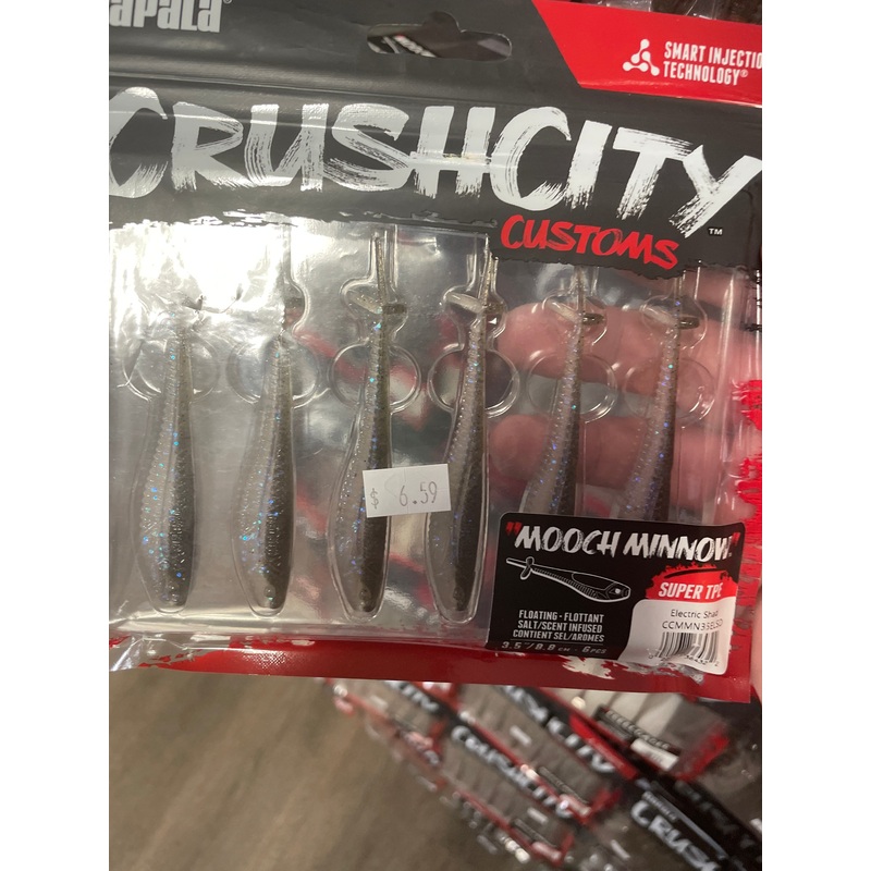 Rapala Cruchcity Mooch Minnow 3" Electric Shad
