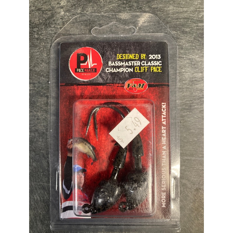 V&M Swim Bait Head 1 oz. Green Pumpkin