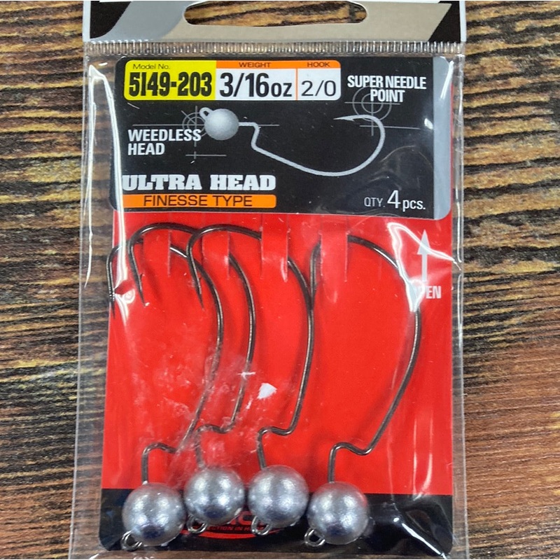 Owner Ultra Head Finesse 3/16 oz. 2/0