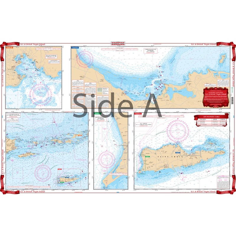 Waterproof Charts 32 US & British Virgin Islands Standard Navigation