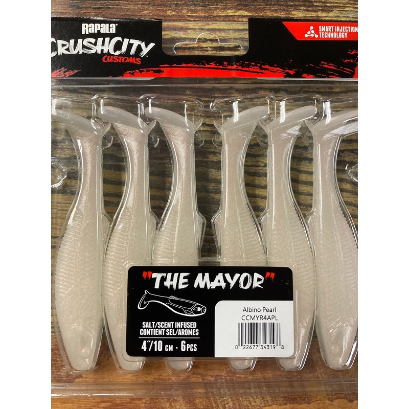 Rapala Crush City The Mayor 4 Albino Pearl