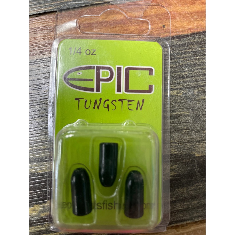 EPIC Tungsten Worm Weight 1/4 oz. Black