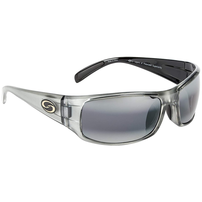Strike King SG-S1158 Okeechobee Sunglasses Gray Clear Gray/Black Frame Full Rim