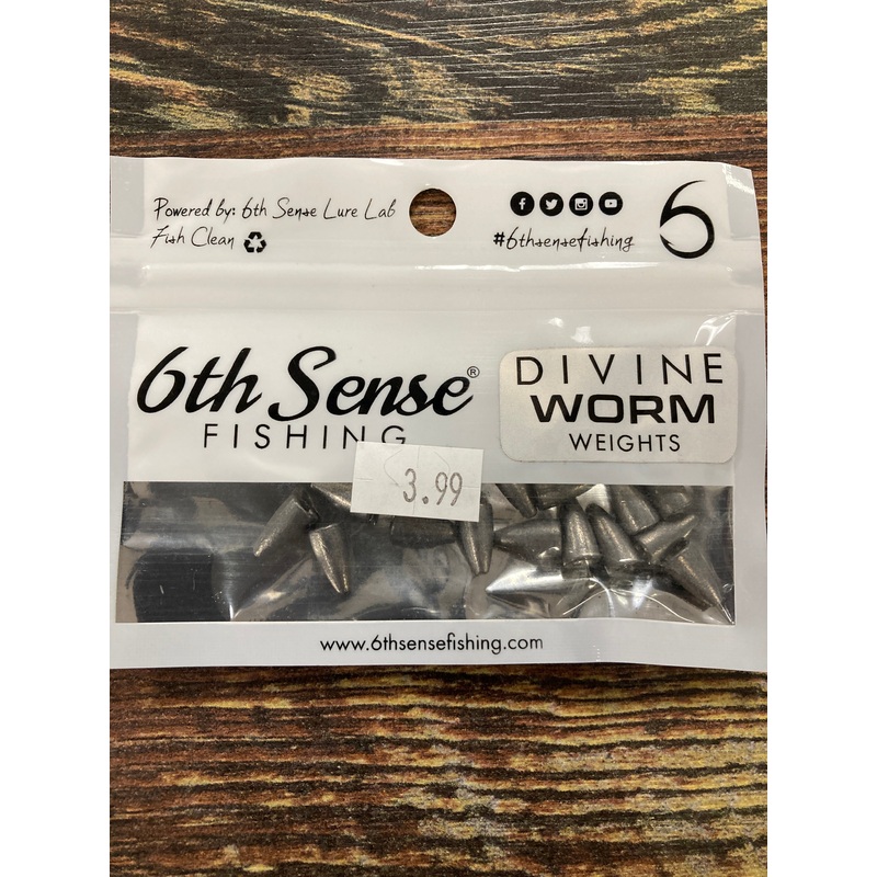 6th Sense Divine Worm Weights 1/16 oz. Lead