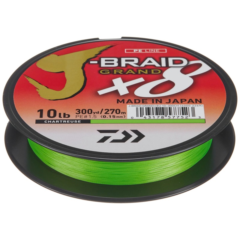 DAIWA J-BRAID GRAND X8 CHARTREUSE