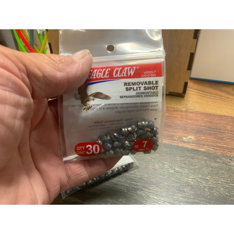 Eagle Claw Removable Split Shot Sz 7