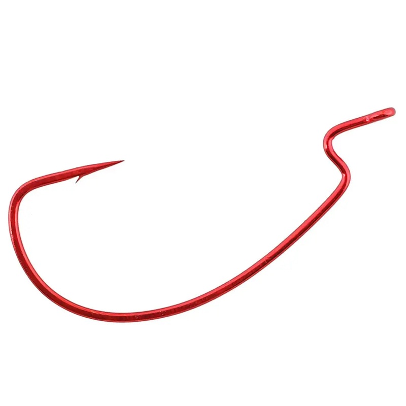 Gamakatsu Offset Shank Worm EWG Red