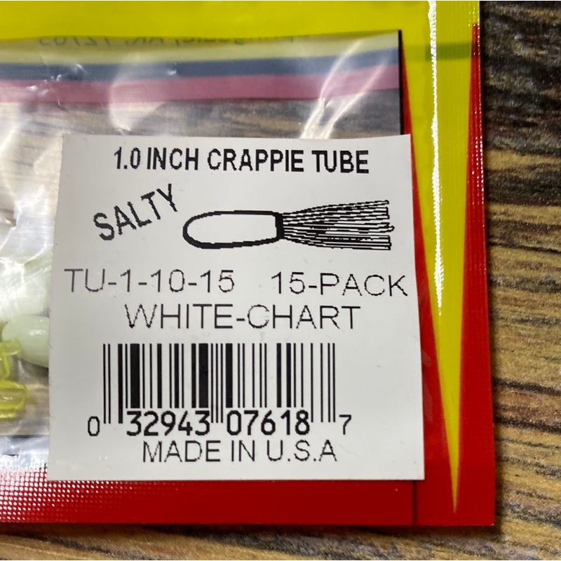 Arkie 1.0 Crappie Tube White Chart