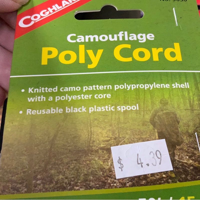 Coghland Camo Poly Cord 1/4" X 50