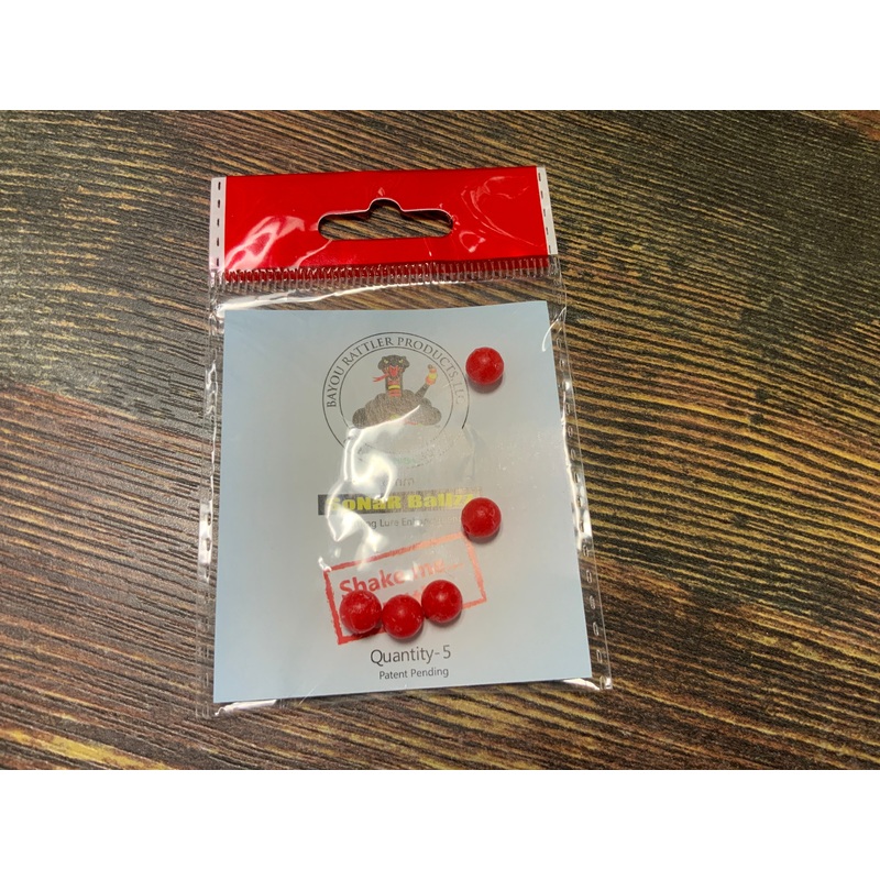 Bayou Sonar Ballzz 6mm Red