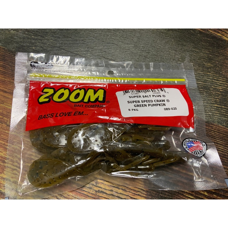 Zoom Super Speed Craw - Green Pumpkin